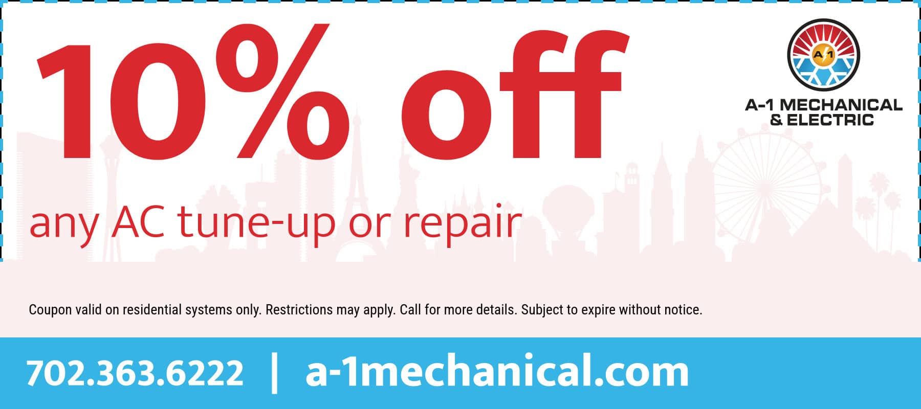 10% off any AC tune-up or repair.